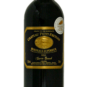 【ラベル傷アウトレット品：20%OFF】シャトー・プティ・フレイロン キュヴェ・サラ 750ml（フランス ボルドー産赤ワイン）